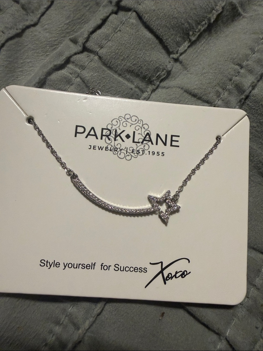 Park Lane Silver Star & Chain Necklace